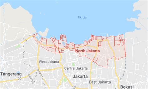 Peta Jakarta UTARA Lengkap (Google Maps)