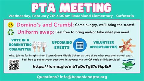 BES PTA Meeting w/ Storm Grove Middle School, Beachland Elementary School, Vero Beach, February ...