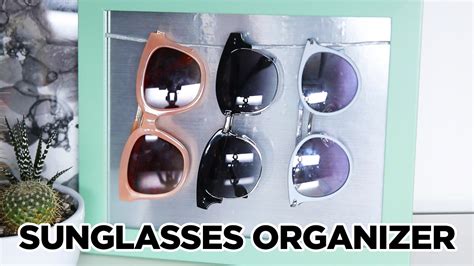 DIY Sunglasses Organizer - YouTube