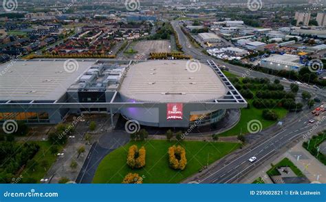 Emirates Arena in Glasgow from Above in the Evening - GLASGOW,. SCOTLAND - OCTOBER 04, 2022 ...