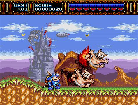 Rocket Knight Adventures - Sega Mega Drive - Screenshot from Anbernic RG552 : r/RocketKnight