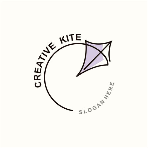 Kite Logo Design. paper kite handrawn style and creative. minimalist ...