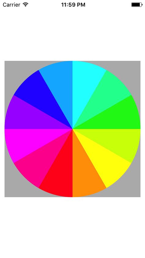 ios - How to draw a gradient color wheel using CAGradientLayer? - Stack Overflow