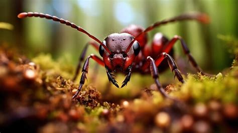 Premium AI Image | An ant in its natural habitat