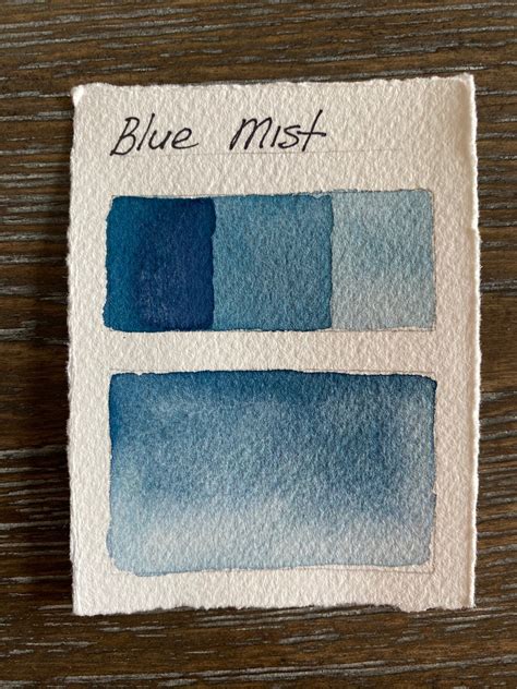 Handmade Blue Mist Granulating Watercolor - Etsy