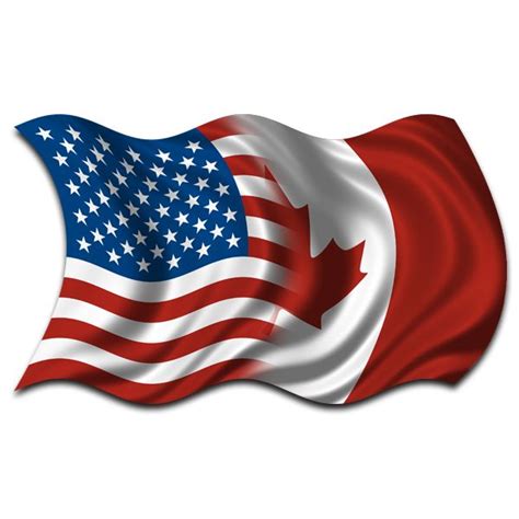 Image result for canadian and american flags together | Canadian flag ...