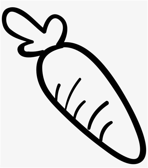 Carrot Vegetable - - Wortel Vector Hitam Putih PNG Image | Transparent ...