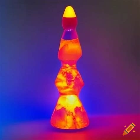 Orange and red lava lamp on Craiyon