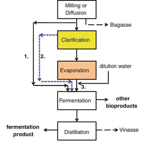 Process flow diagram showing the multiple pathways for fermentation of... | Download Scientific ...