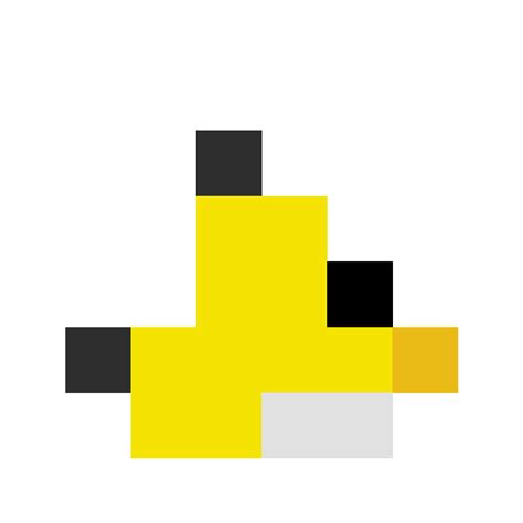 Angry Birds 8bit: Chuck - 8x8 Pixel Art by comficker - simplepixelart.com