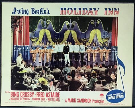 HOLIDAY INN, Original Vintage Bing Crosby and Fred Astaire Lobby Card ...