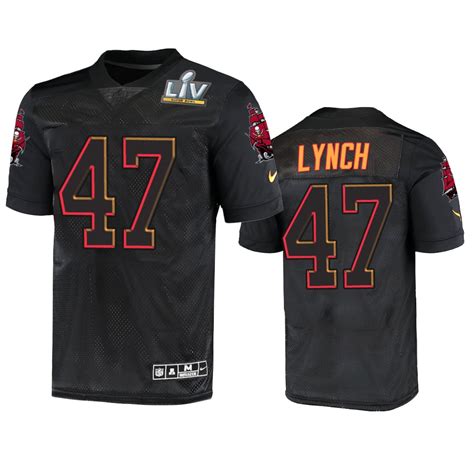 Tampa Bay Buccaneers John Lynch Super Bowl Lv Black Jersey - Bluefink