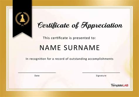 30 Free Certificate Of Appreciation Templates And Letters Regarding ...