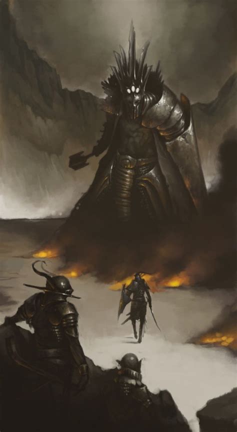 Morgoth and Fingolfin 2 by Mentosik8 | Fingolfin vs morgoth, Lotr, Middle earth