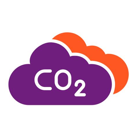 Carbon dioxide - free icon