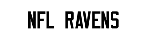 NFL Ravens Font