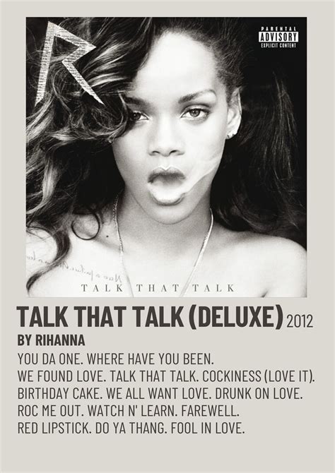 MINIMALIST MUSIC POSTER | Minimalist music, Rihanna album cover, Music ...