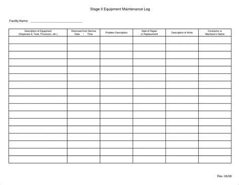 Equipment Maintenance Schedule Spreadsheet — db-excel.com