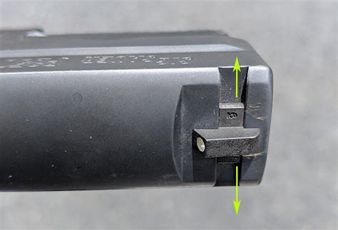 Pistol Sight Adjustment Chart