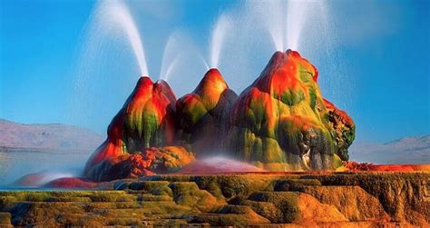 Fly Geyser, The Rainbow Wonder Of The Nevada Desert