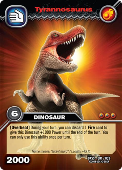 Image - Tyrannosaurus TCG card.jpg - Dinosaur King