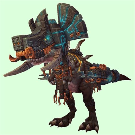 Black Devilsaur w/ Black & Copper Armour - Pet Look | Petopia - Hunter Pets in the World of Warcraft