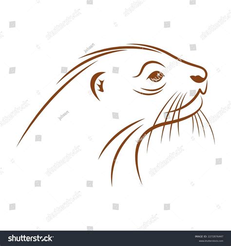 Otter Icon Logo Design Illustration Stock Vector (Royalty Free ...