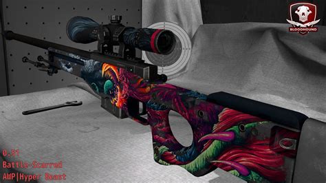 AWP Hyper Beast - Skin Wear Preview - YouTube