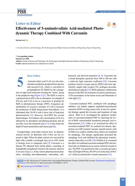 (PDF) Effectiveness of 5-aminolevulinic Acid-mediated Photodynamic ...