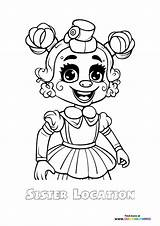 Sister Location  Coloring Pages For Kids sketch template