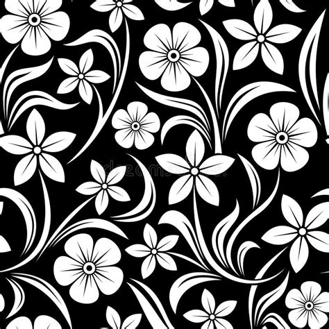 Vector Seamless Pattern With Flowers. Stock Photo - Image: 30644340