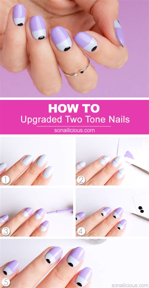 Next Level Two Tone Nails. Tutorial Provided!