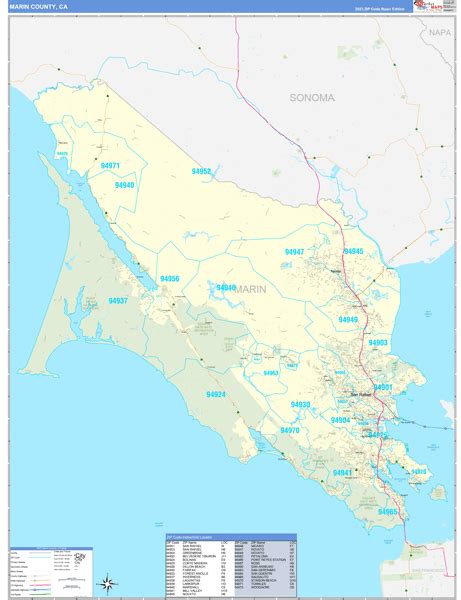 Maps of Marin County California - marketmaps.com