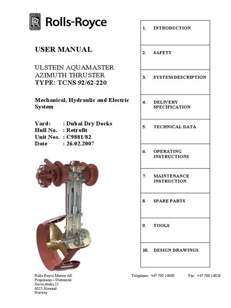 Azipod | PDF | Gear | Valve