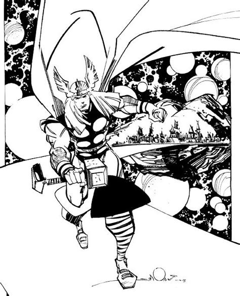 Marvel Comics of the 1980s: Thor on the Bifrost by Walt Simonson