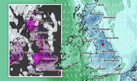 UK snow forecast: 14 inches of snow to fall THIS WEEK - new winter weather chart | Weather ...