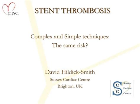 PPT - ARC Definitions of stent thrombosis PowerPoint Presentation, free ...