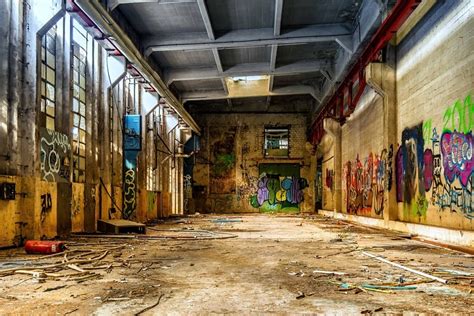 Free picture: factory, urban, graffiti, architecture, vandalism, wall, old