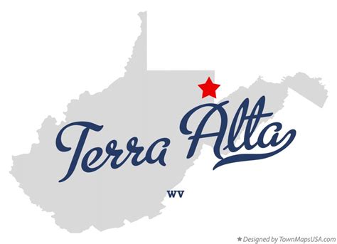 Map of Terra Alta, WV, West Virginia