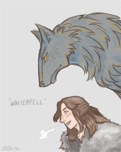 Arya and Nymeria by GAYA-K on DeviantArt