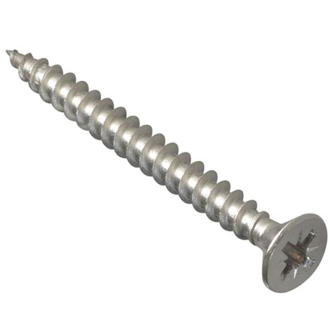 Multi-Purpose Screws Stainless Steel - Pozi Drive 5.0 x 50mm (Pack 12) Tools Store