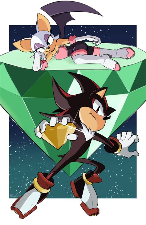 Shadow and Rouge by RauwRo on DeviantArt