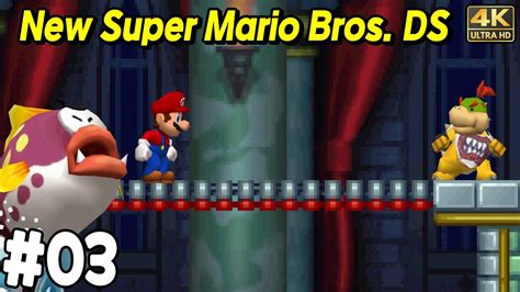 New Super Mario Bros playthrough World 3 | Nintendo DS | 4K - YouTube