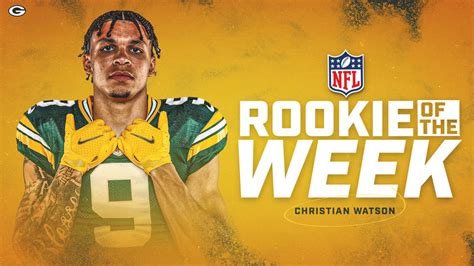 Packers WR Christian Watson named NFL Rookie of Week 10