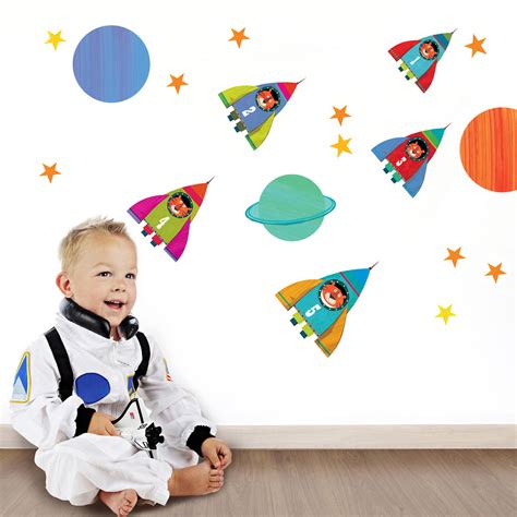 Childrens Space Wall Sticker Pack By Kali Stileman Publishing