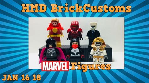 Building Toys Building Toys Minifigures Custom Marvel minifigures Black ...