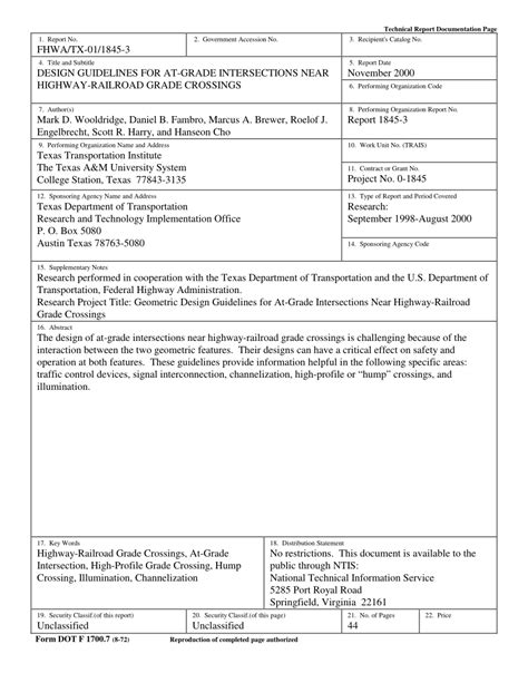 (PDF) DESIGN GUIDELINES FOR AT-GRADE INTERSECTIONS NEAR HIGHWAY-RAILROAD GRADE CROSSINGS