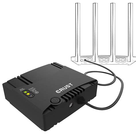 Buy CRUST Smart Mini UPS for WiFi Router and Modem. Upto 4 Hours Power Backup. Replaceable EV ...