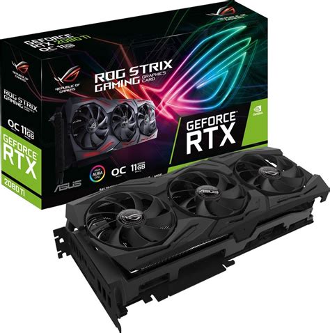 Asus ROG Strix GeForce RTX 2080 Ti OC edition 11GB GDDR6 Graphic Card ...