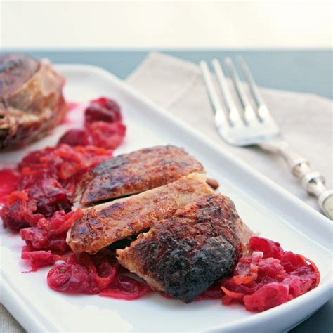 Roasted Duck with Cranberry, Orange & Cardamom Glaze | I Breathe I'm Hungry